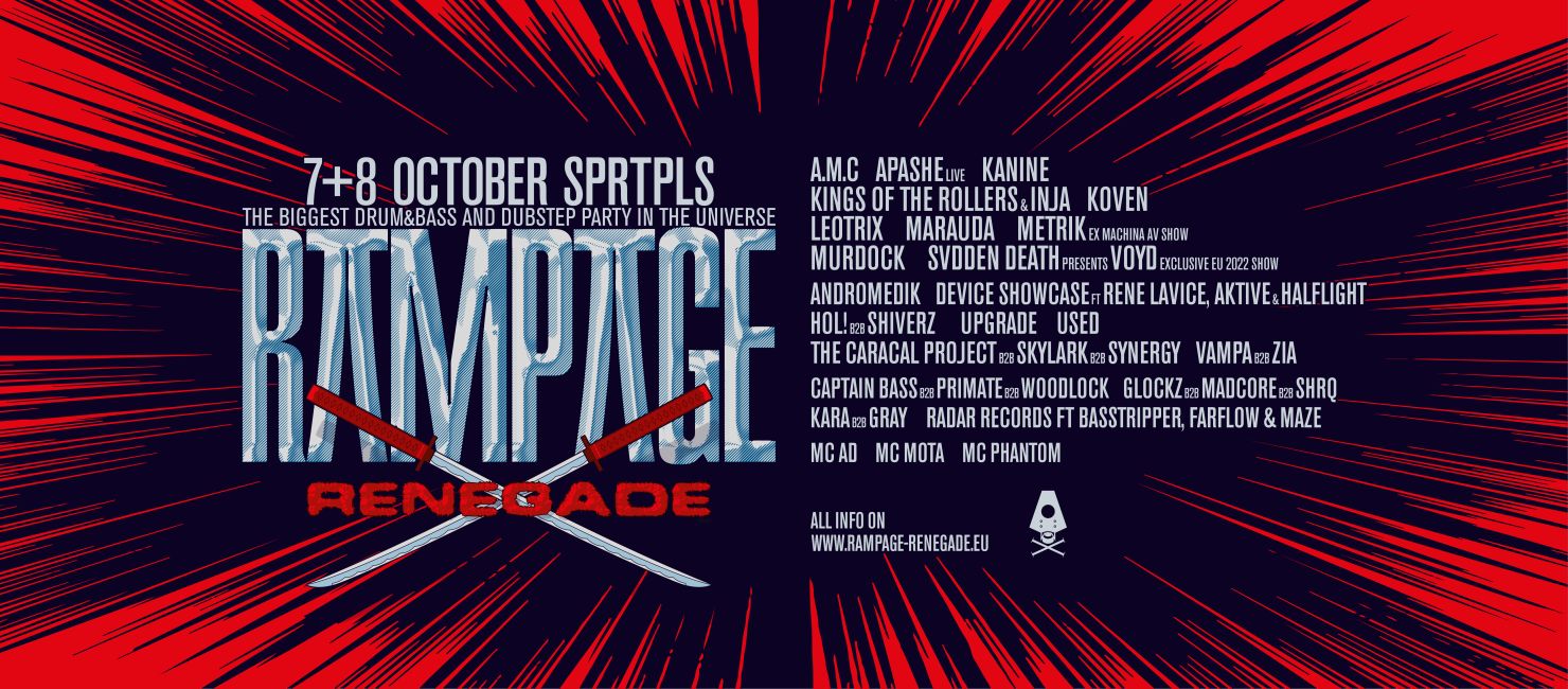 Rampage Renegade Line-up!! Rampage Renegade Line-up!!