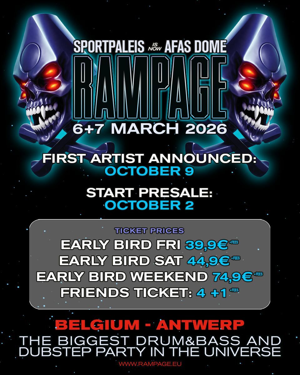 RAMPAGE WEEKEND: START PRESALE - OCTOBER 2