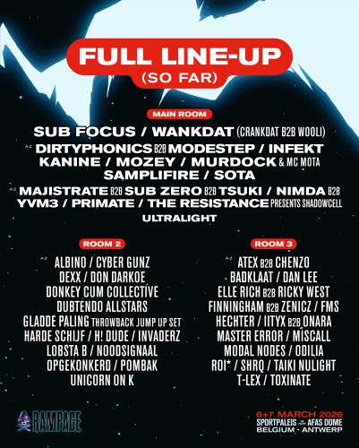 30+ MORE NAMES FOR RAMPAGE WEEKEND!