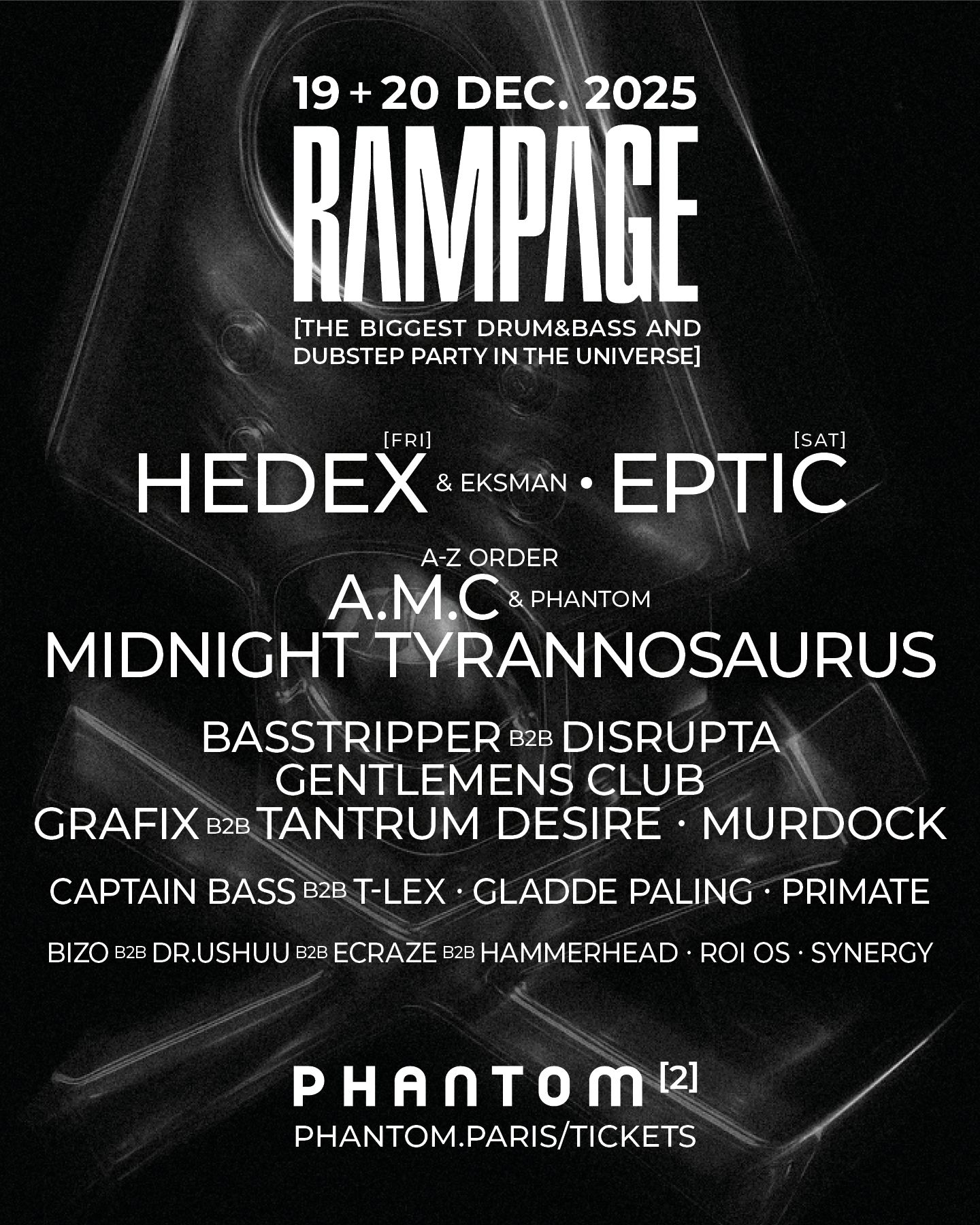 FULL LINE-UP FOR RAMPAGE ROADSHOW: PARIS